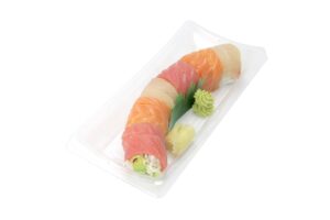 Rainbow Roll - AmberjackSalmonTuna 10pc013_cutout